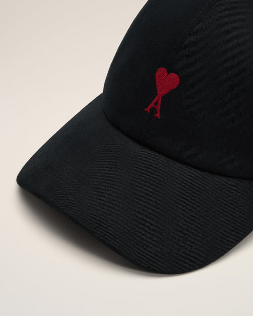 Casquette Noire en coton Ami de Coeur - Homme - 3 - AMI Paris - Ami Paris