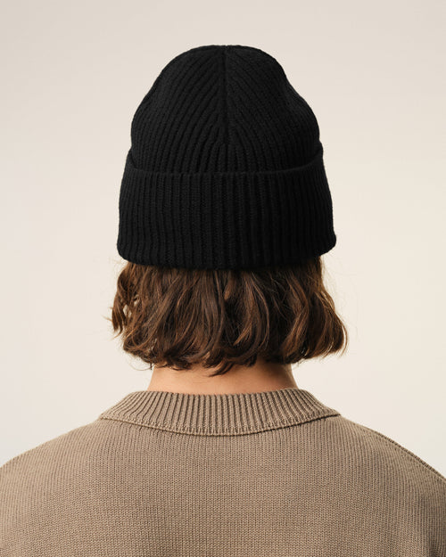 Bonnet Noir en laine Ami De Coeur - Homme - 6 - AMI Paris - Ami Paris