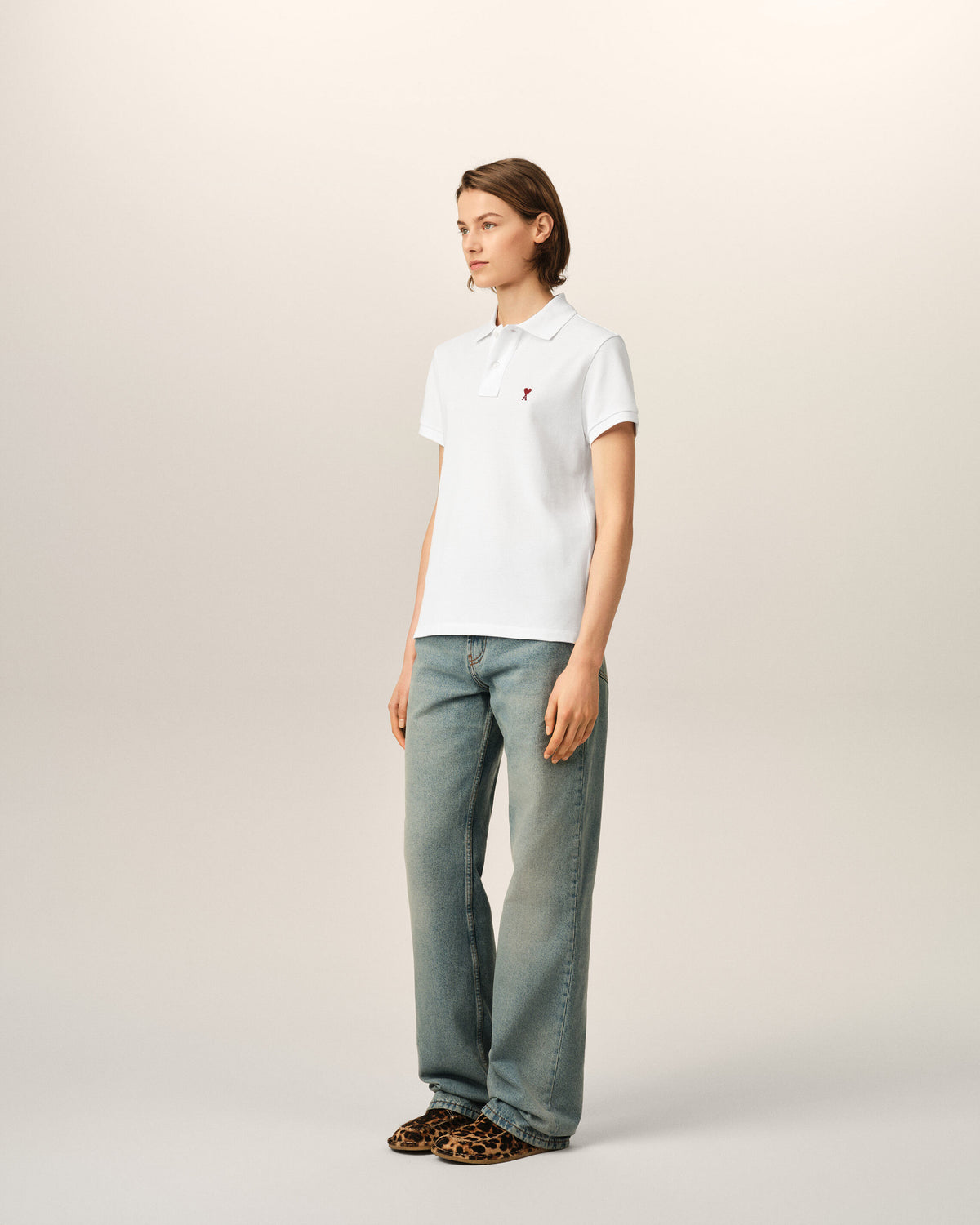 Polo Ami de Cœur de algodón blanco - 12