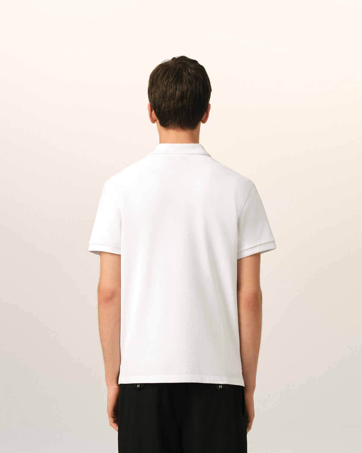 Polo Ami de Cœur de algodón blanco - 5