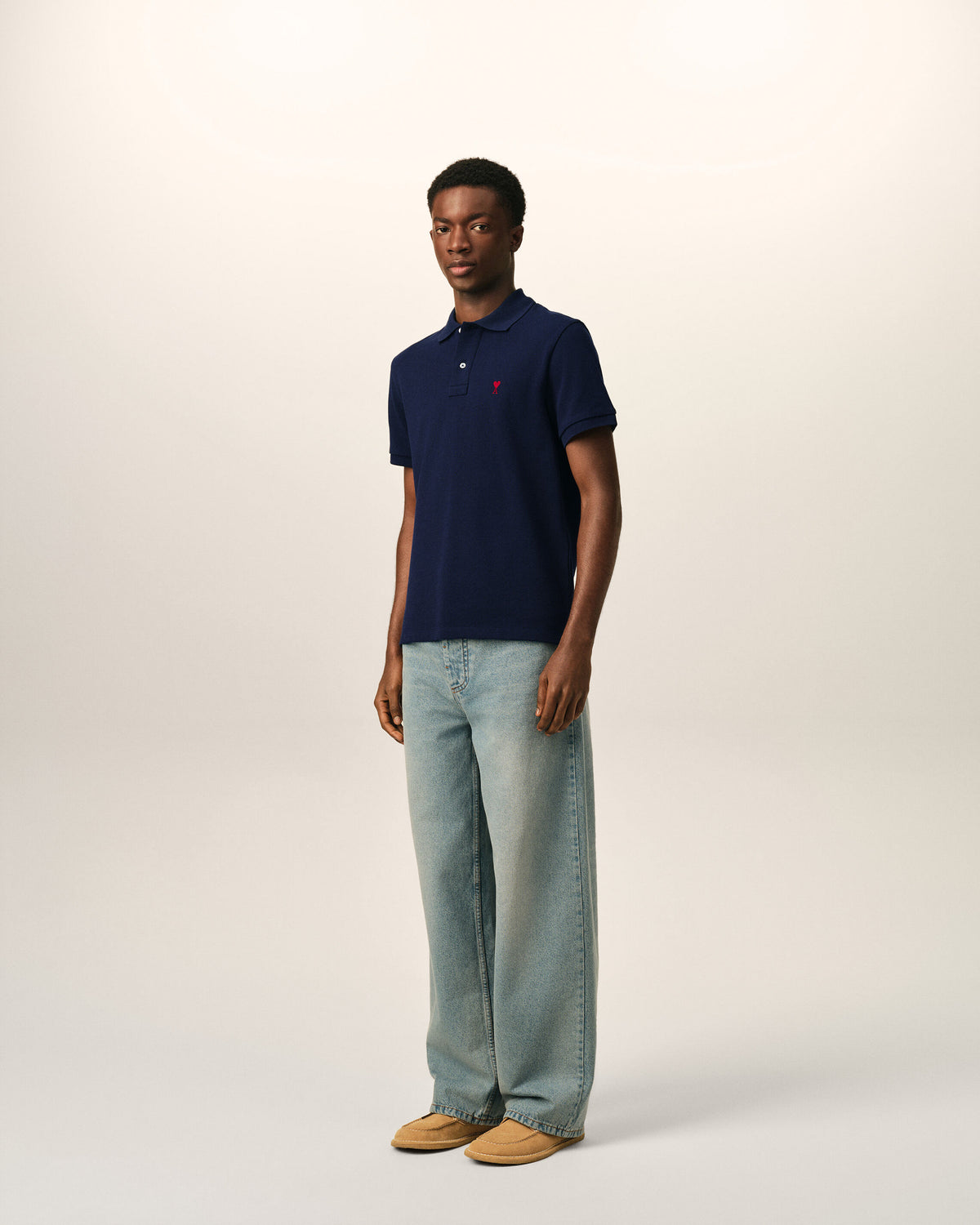 Blue Cotton polo with Ami De Coeur - 6