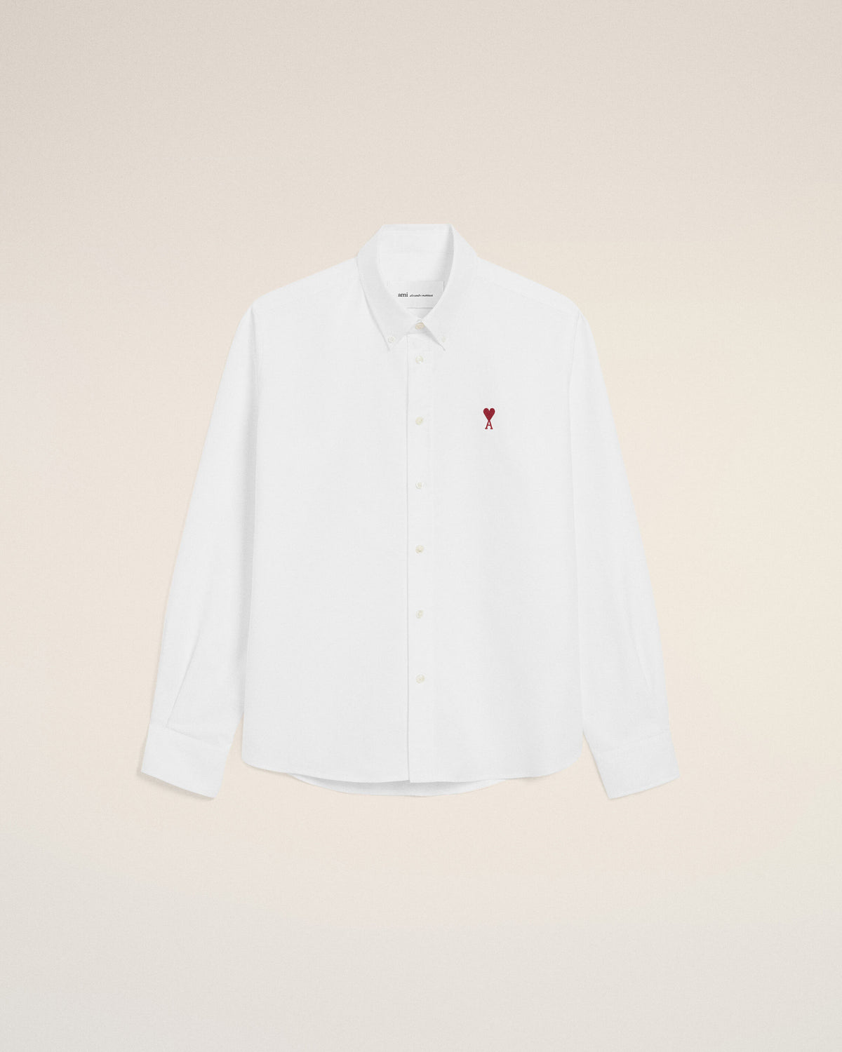 White cotton shirt with Ami de Coeur - 7