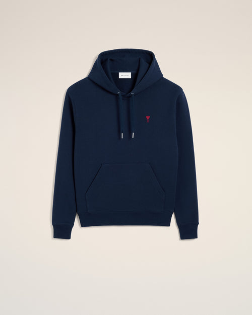                             Hoodie bleu en coton Ami de Coeur - 3                         - Ami Paris