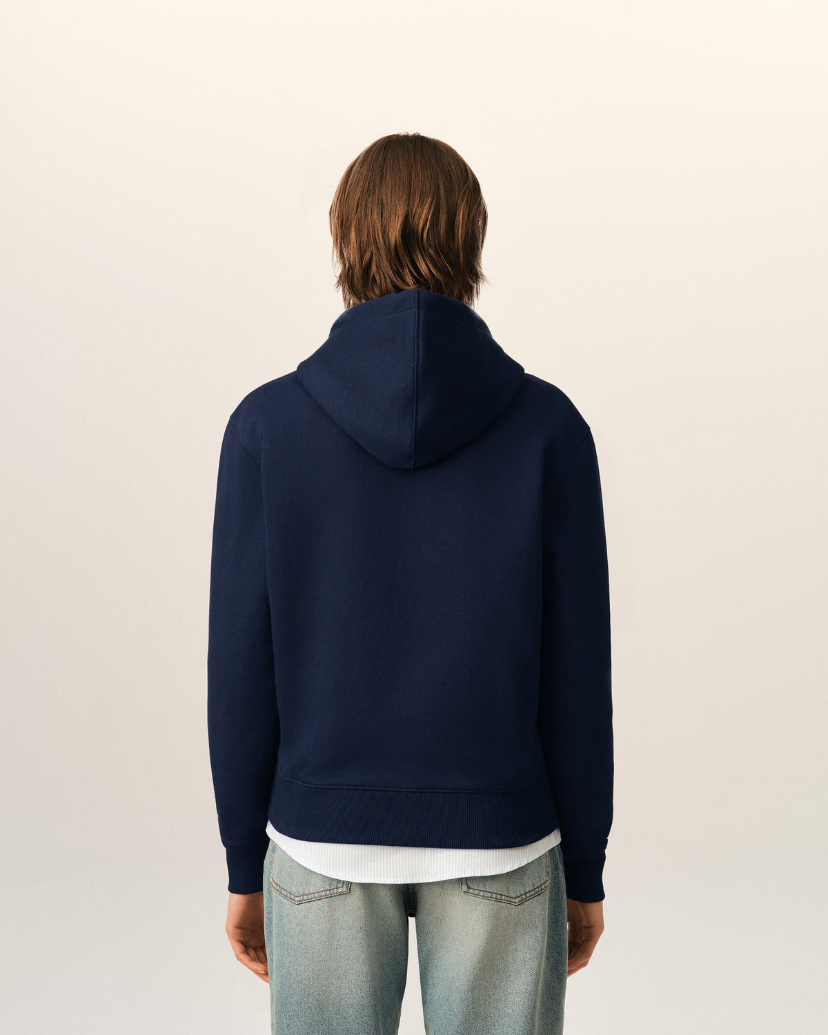 Felpa con zip Ami de Coeur in cotone blu - 11