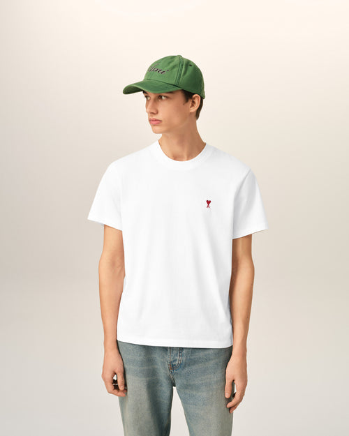 T-shirt Ami de Cœur in cotone bianco - 2 - Ami Paris