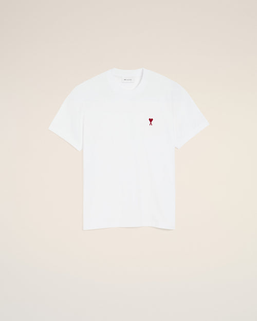                                 T-shirt Ami de Cœur in cotone bianco - 3                             - Ami Paris