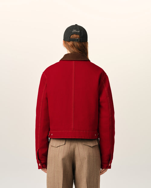Cotton zipped jacket with Ami de Coeur - Femme - 5 - AMI Paris - Ami Paris