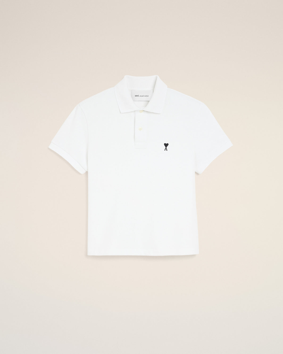 Polo Ami de Cœur de algodón blanco - 1