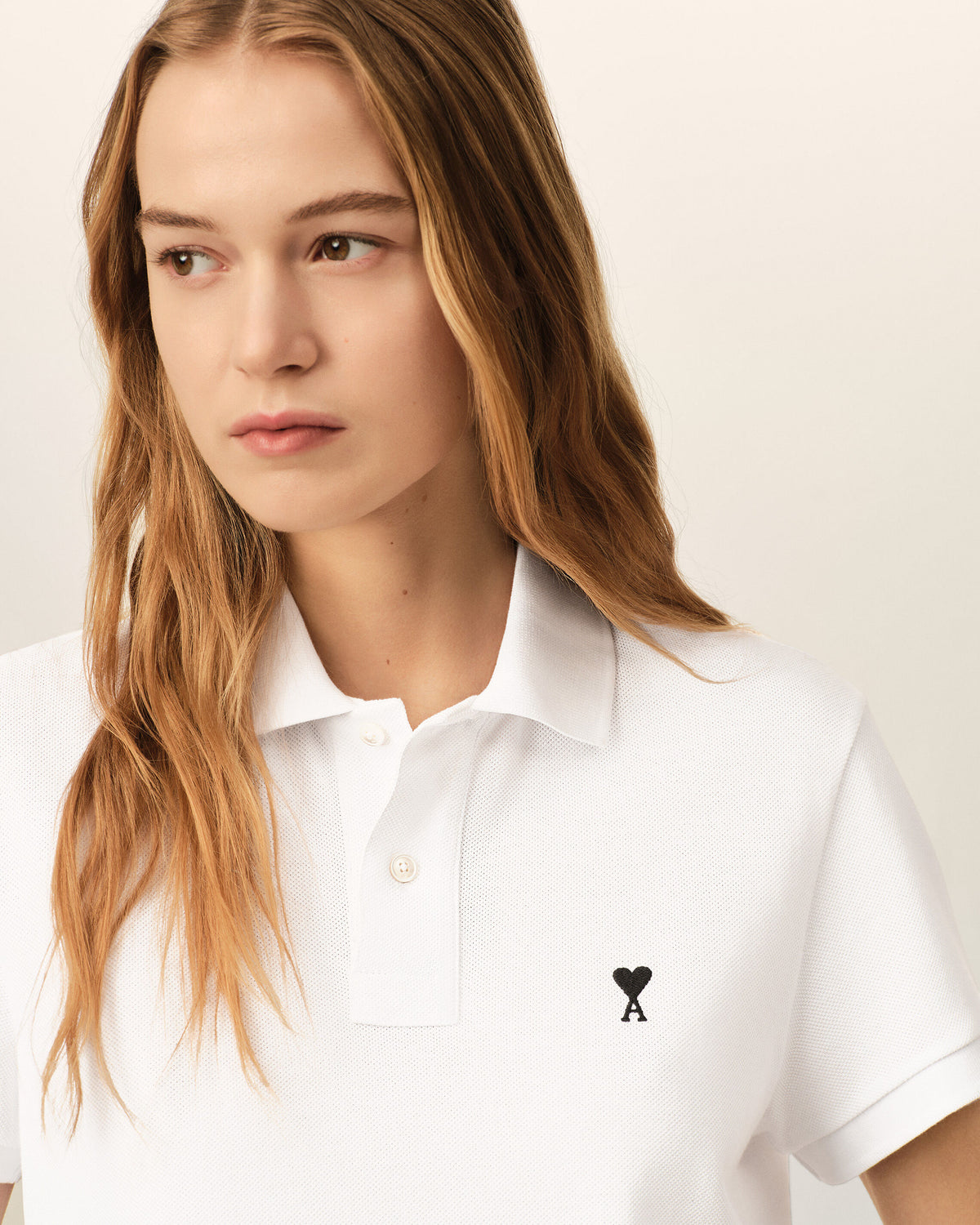 Polo Ami de Cœur de algodón blanco - 4