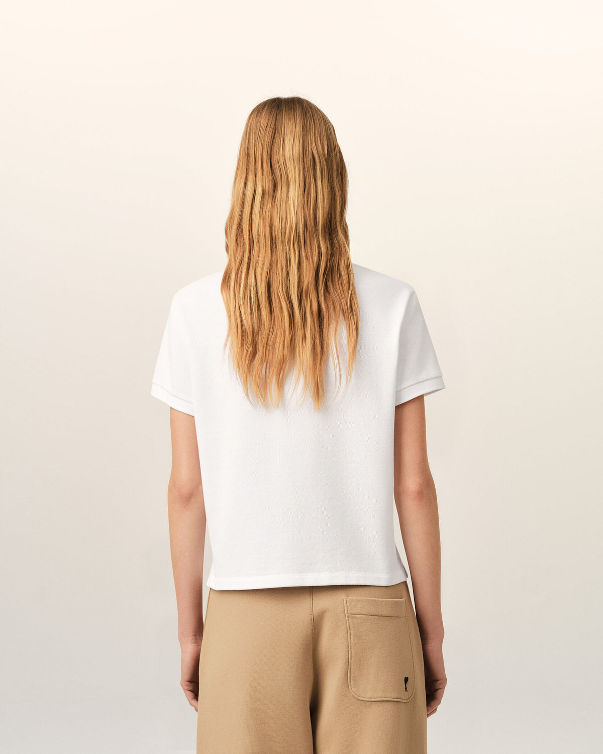 Polo Ami de Cœur de algodón blanco - 5