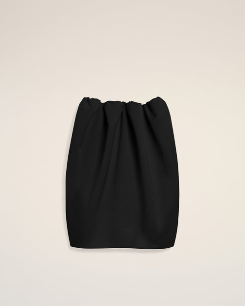 Midi gathered satin skirt - Femme - 1 - AMI Paris - Ami Paris