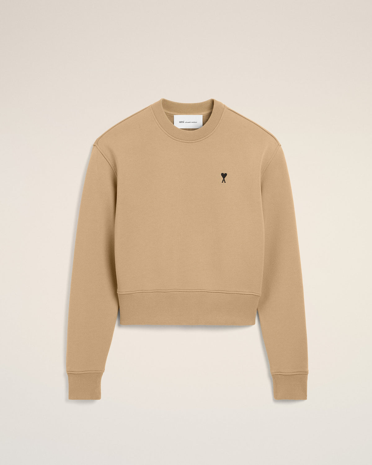 Felpa Ami de Cœur in cotone beige - 1