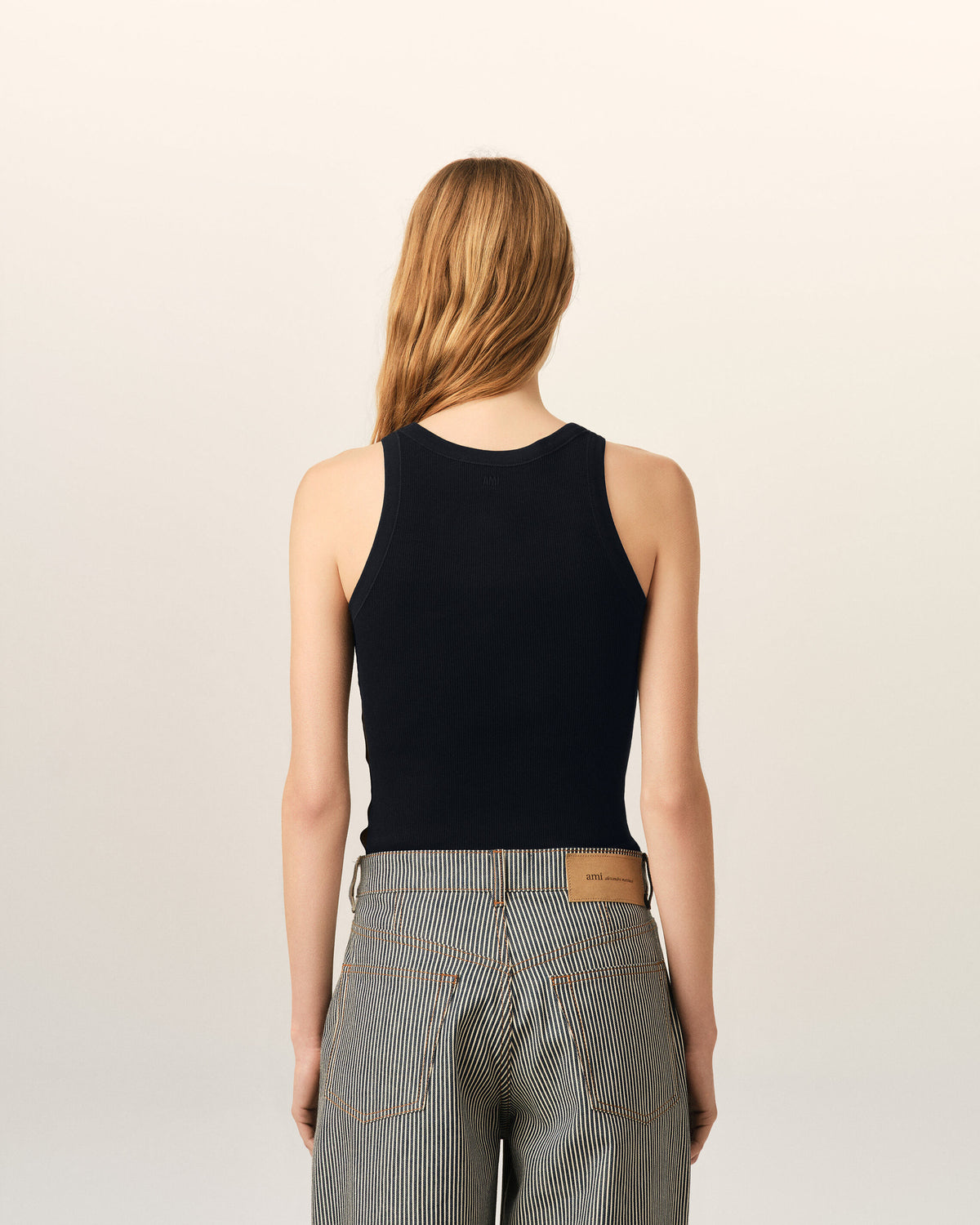Black Cotton Ami De Coeur Tanktop - 5