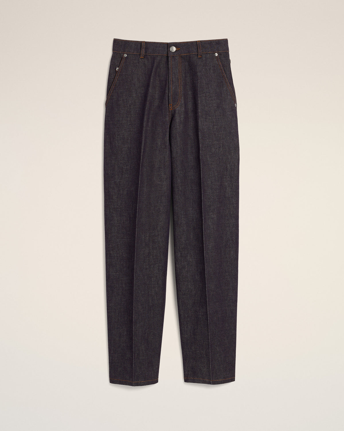 Balloon-fit cotton jeans - 1