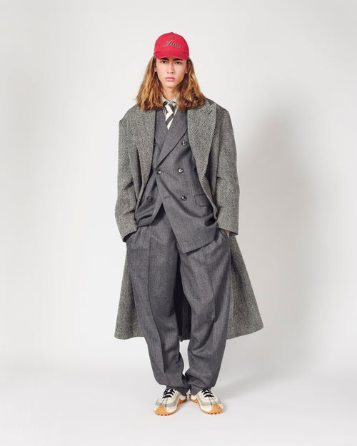 Grey double breasted wool blazer - Man - 7 - AMI Paris - Ami Paris