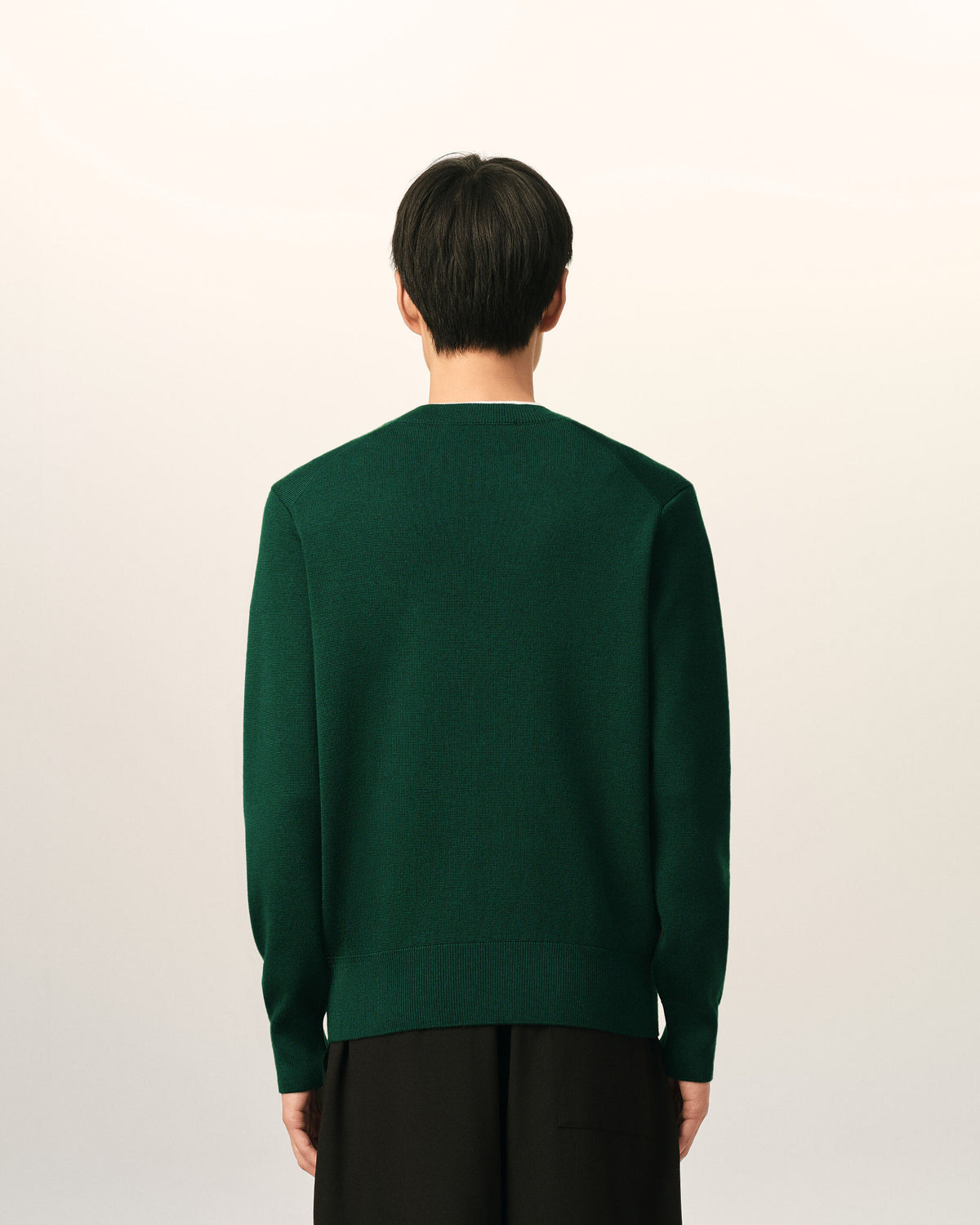 Pull vert en laine Ami de Coeur - 5