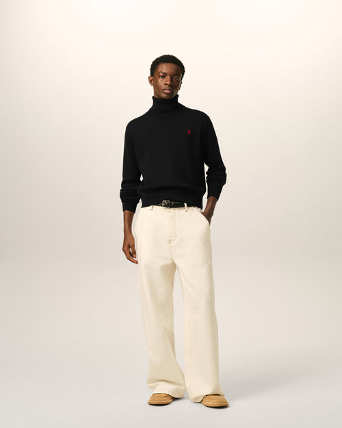 Wool Ami De Coeur Turtle Neck Sweater - Homme - 3 - AMI Paris - Ami Paris