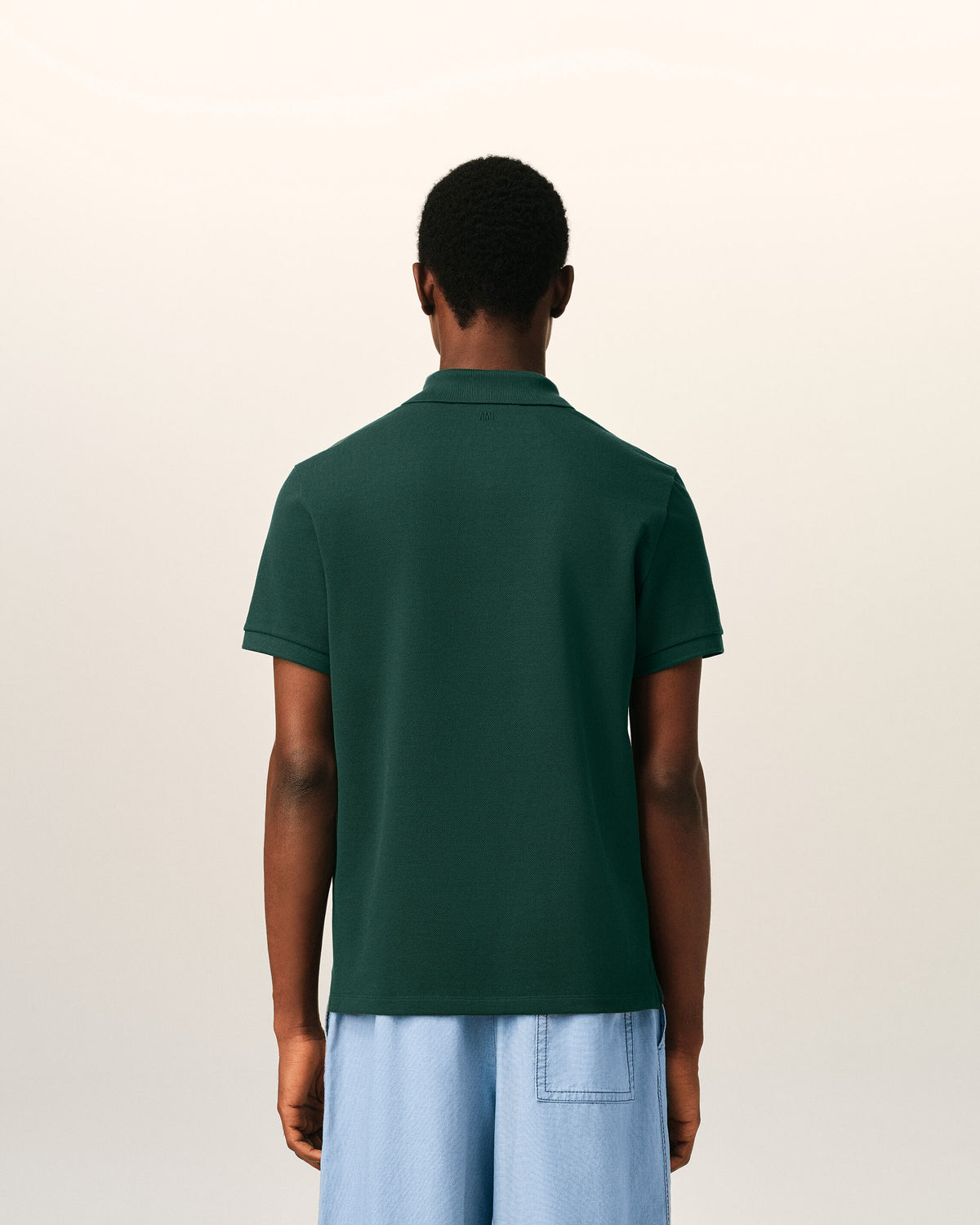 Green cotton polo with Ami de Coeur - 5