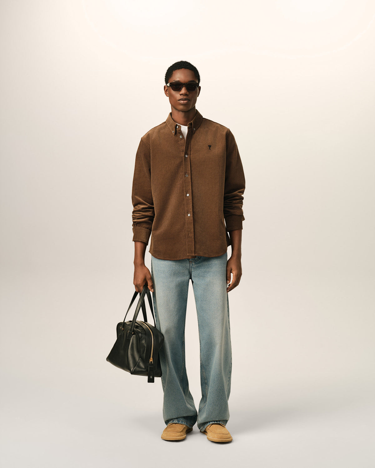 Corduroy shirt with Ami de Coeur - 3