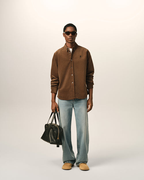 Corduroy shirt with Ami de Coeur - Homme - 3 - AMI Paris - Ami Paris