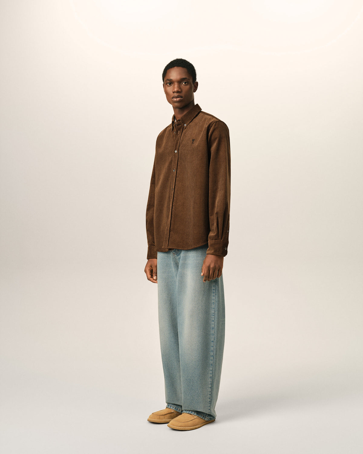 Corduroy shirt with Ami de Coeur - 6