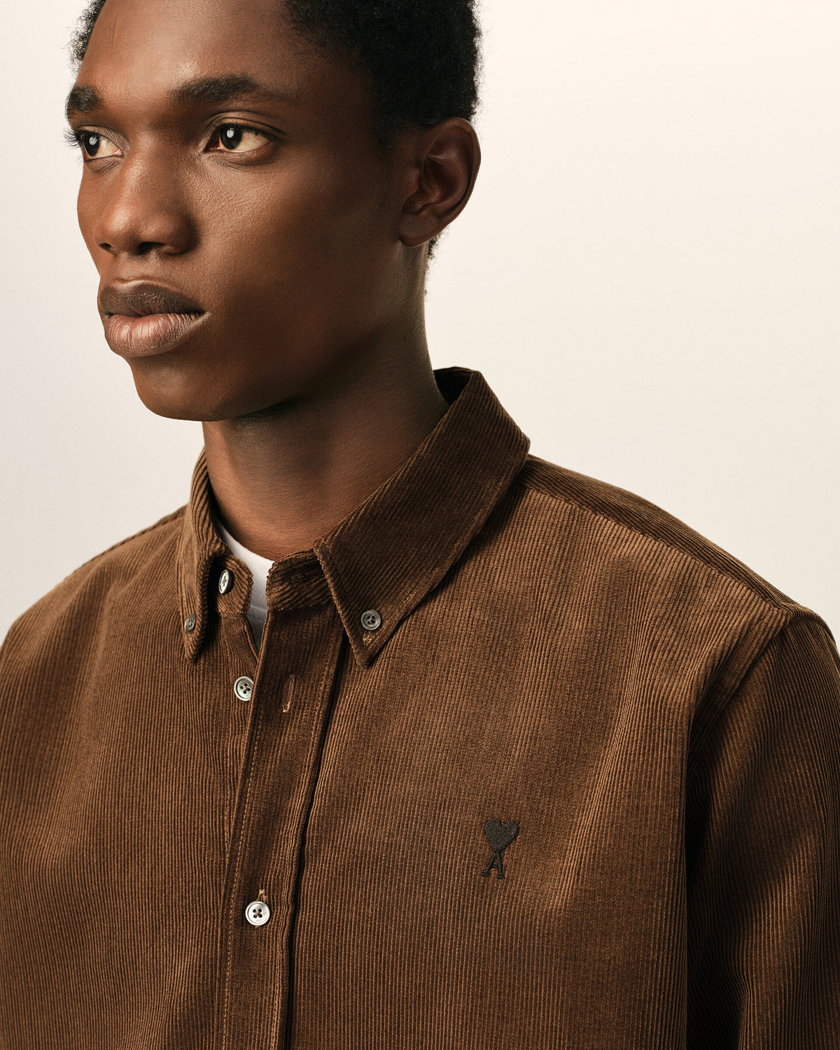 Corduroy shirt with Ami de Coeur - 4