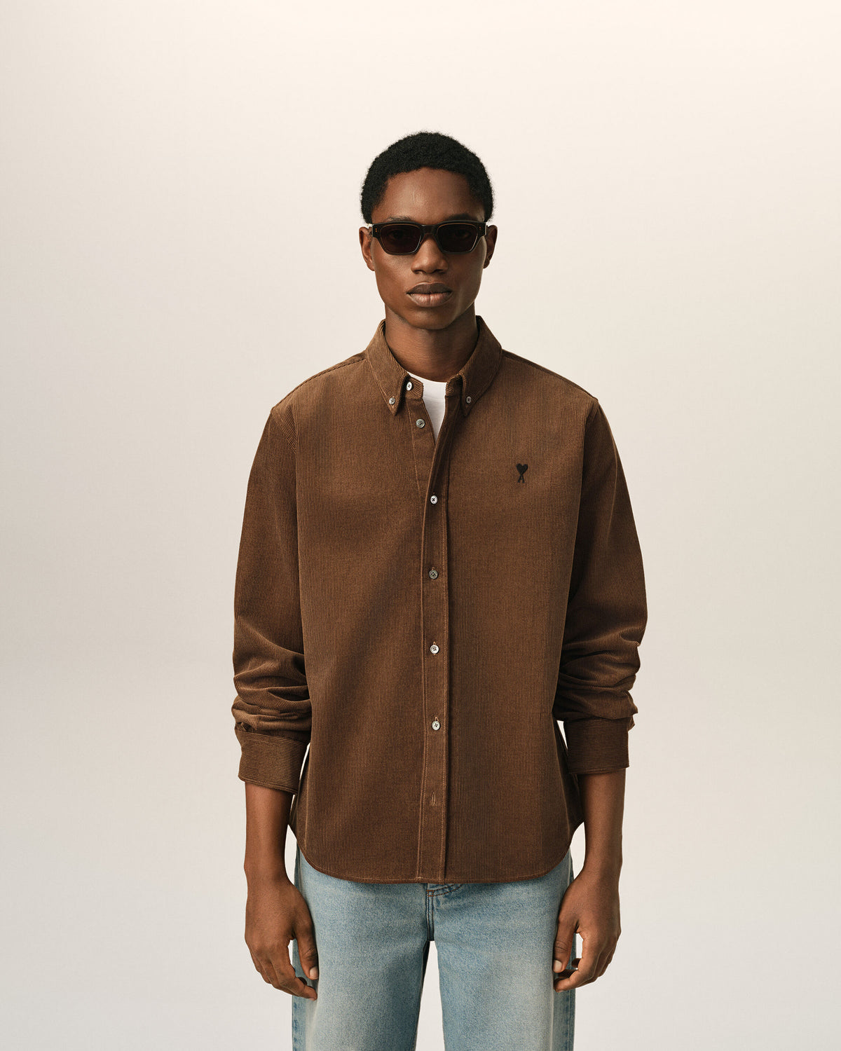 Corduroy shirt with Ami de Coeur - 2