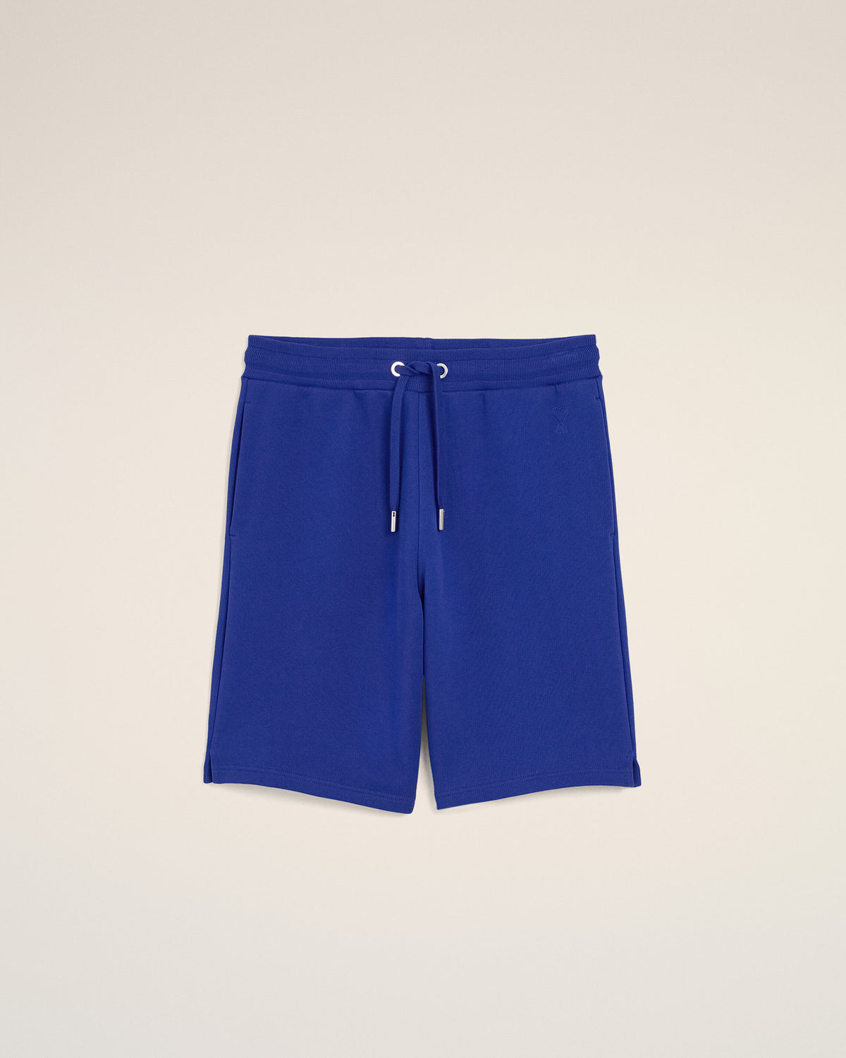 Short bleu en coton Ami de Coeur embossé - 1