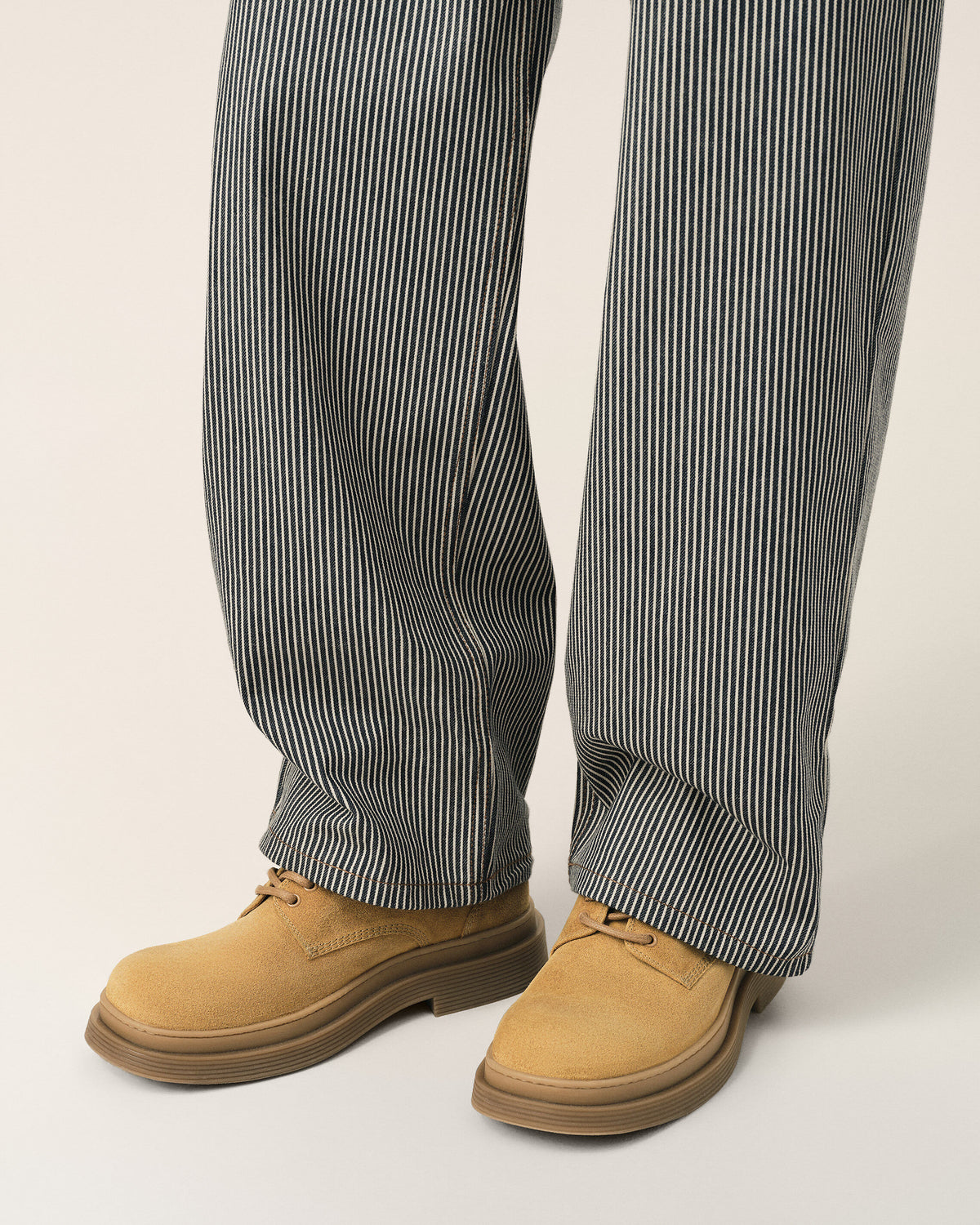Derbies beiges en cuir de veau - 2