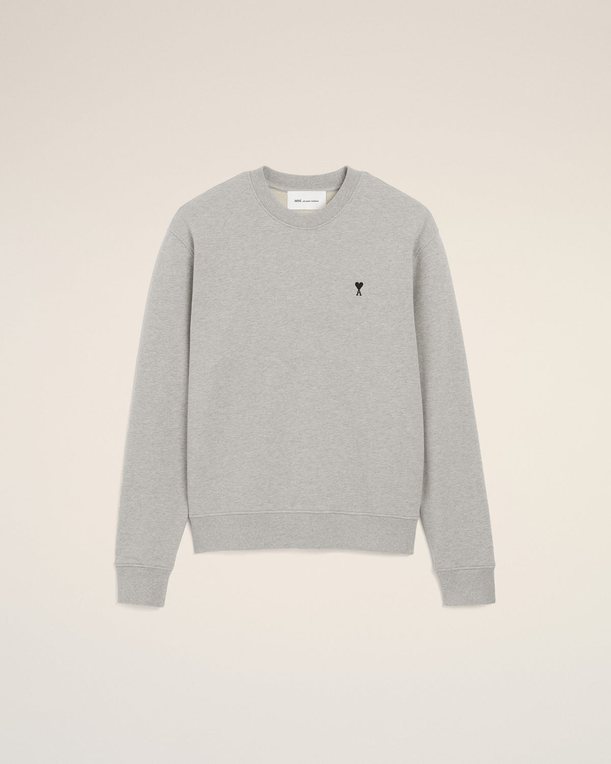 Grey cotton sweatshirt with Ami de Coeur - 1