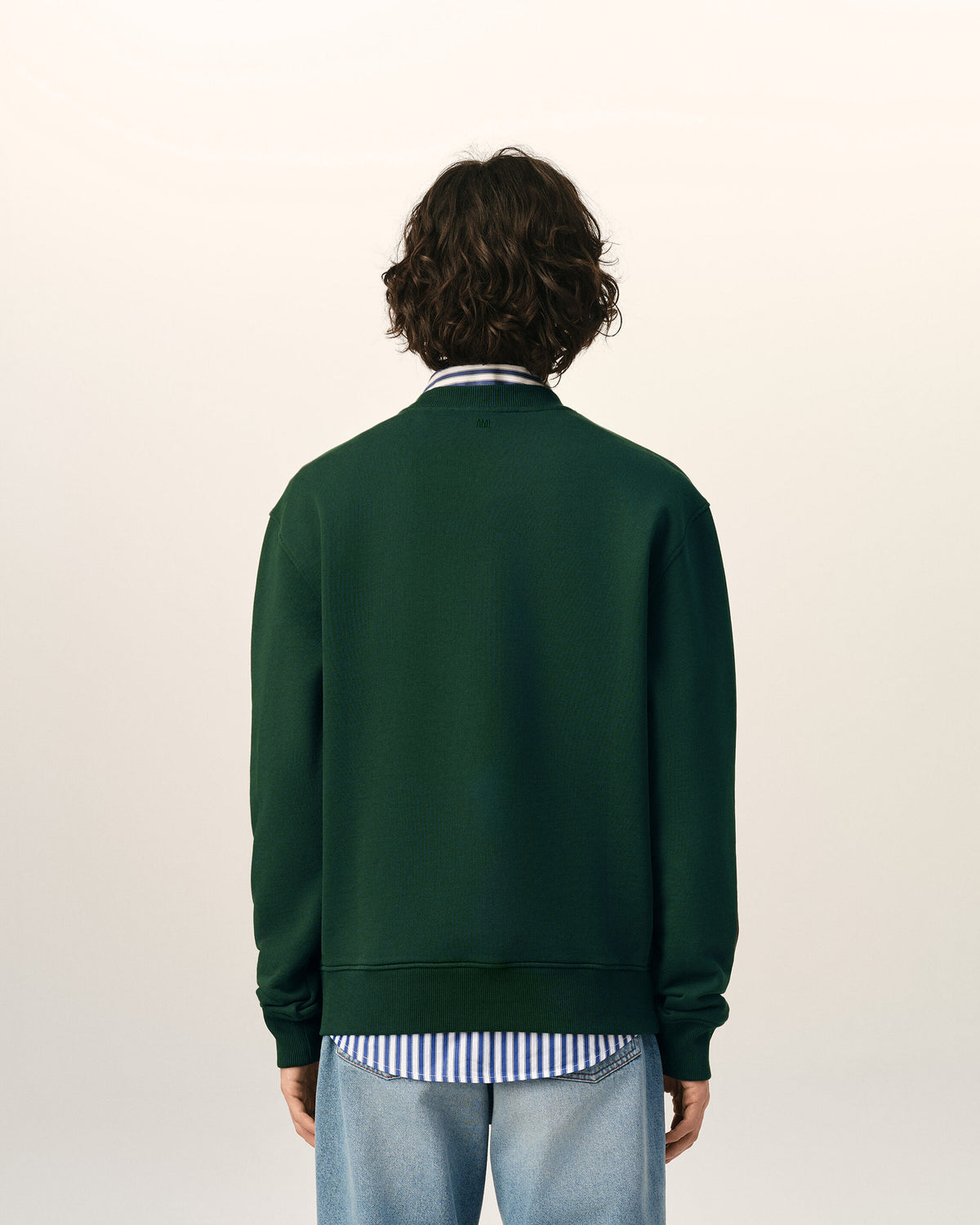 Ami de Coeur Sweatshirt aus grünem Baumwollstoff - 5