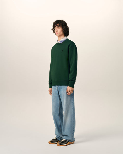 Ami de Coeur Sweatshirt aus grünem Baumwollstoff - Herren - 6 - AMI Paris - Ami Paris