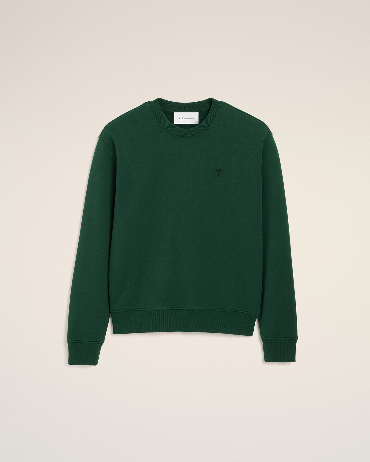 Ami de Coeur Sweatshirt aus grünem Baumwollstoff - 1