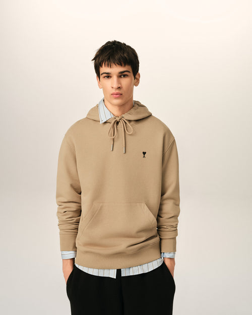 Hoodie beige en coton Ami de Coeur - 2 - Ami Paris