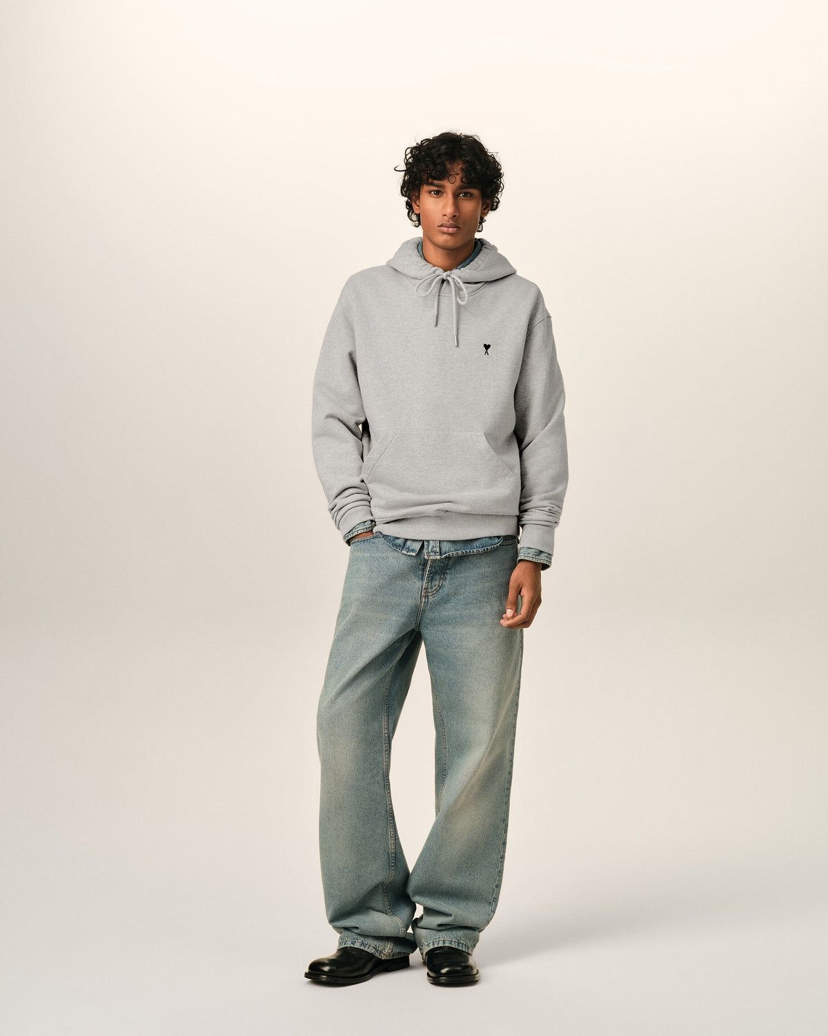Hoodie gris en coton Ami de Coeur - 3