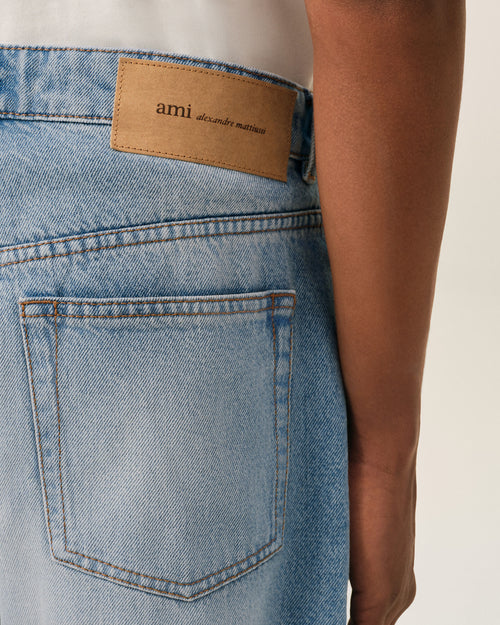 Large-fit cotton jeans - Homme - 5 - AMI Paris - Ami Paris