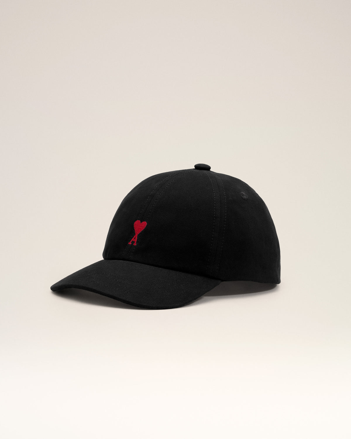 Black cotton cap with Ami de Coeur - 1