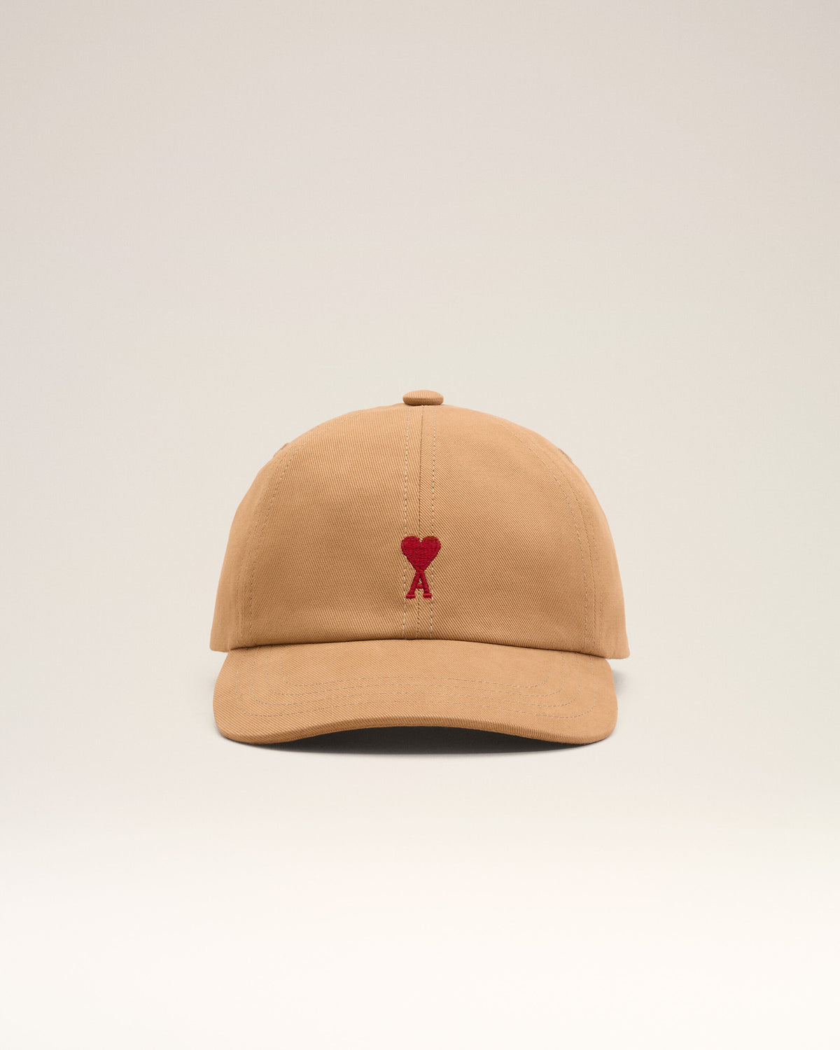 Brown cotton cap with Ami de Coeur - 4