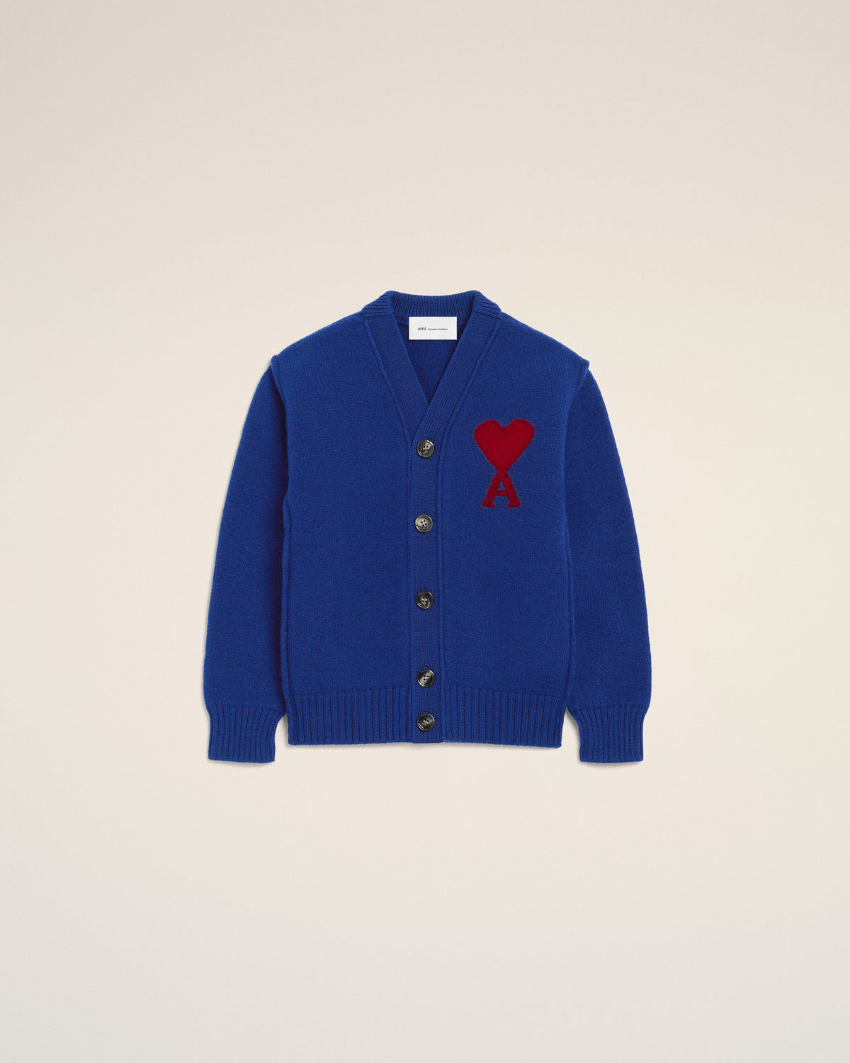 Cardigan bleu en laine Ami de Coeur - 1