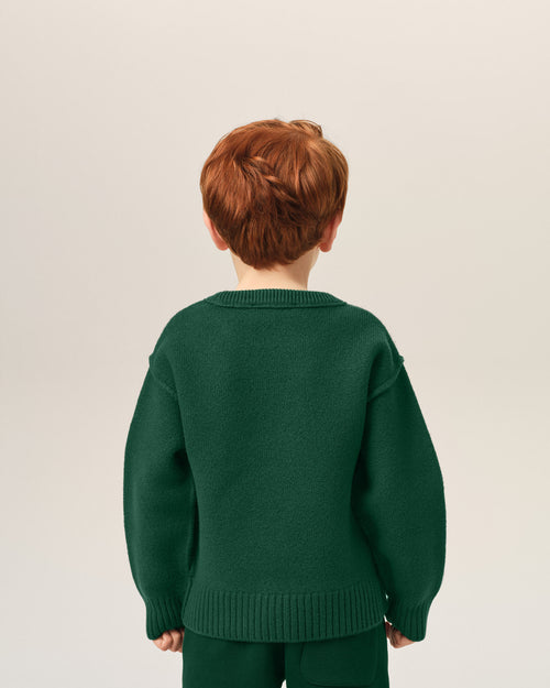 Pull vert en laine Ami de Coeur - Homme - 4 - AMI Paris - Ami Paris