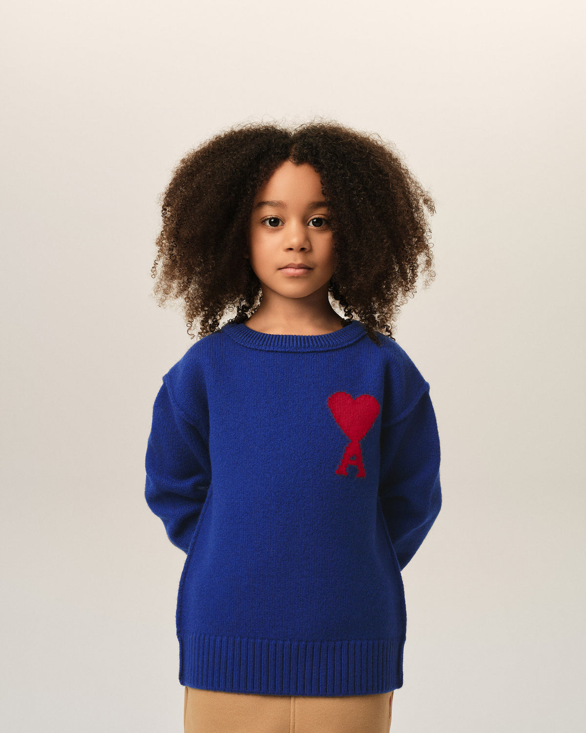 Pull bleu en laine Ami de Coeur - 6