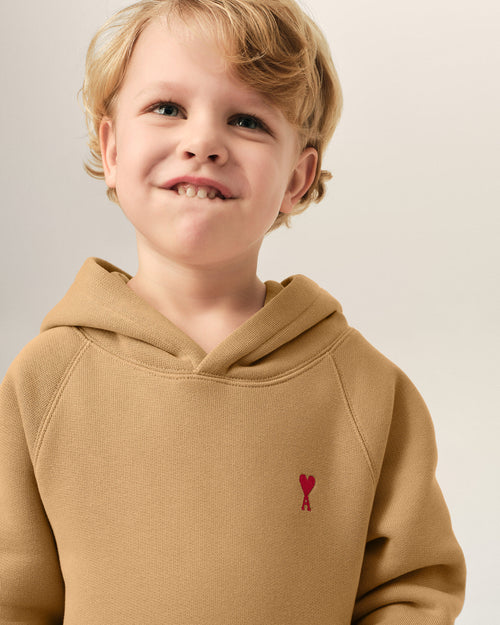 Hoodie marron en coton Ami de Coeur - Homme - 3 - AMI Paris - Ami Paris
