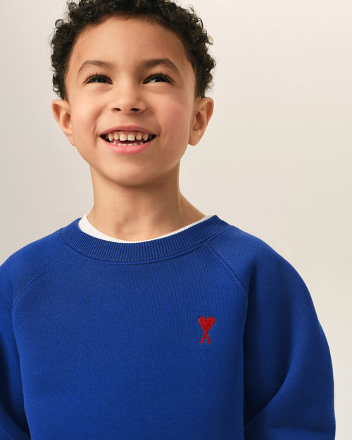 Sweatshirt bleu en coton Ami de Coeur - Homme - 3 - AMI Paris - Ami Paris