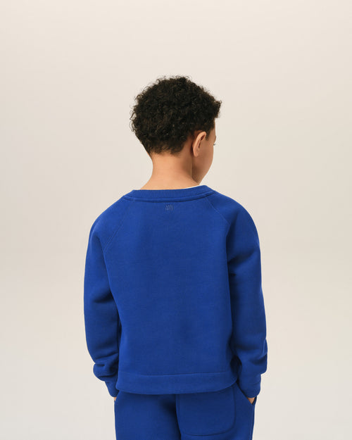 Sweatshirt bleu en coton Ami de Coeur - Homme - 4 - AMI Paris - Ami Paris