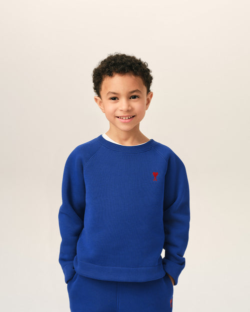 Sweatshirt bleu en coton Ami de Coeur - Homme - 2 - AMI Paris - Ami Paris