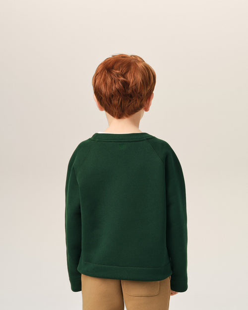 Sweatshirt vert en coton Ami de Coeur - Homme - 4 - AMI Paris - Ami Paris