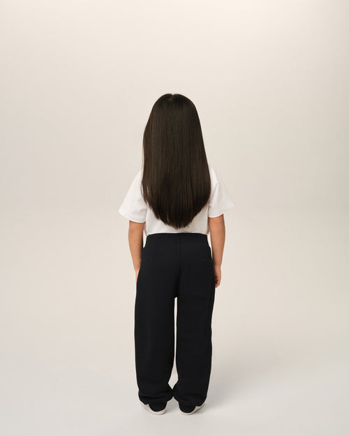 Black cotton track pants with Ami de Coeur - Woman - 8 - AMI Paris - Ami Paris