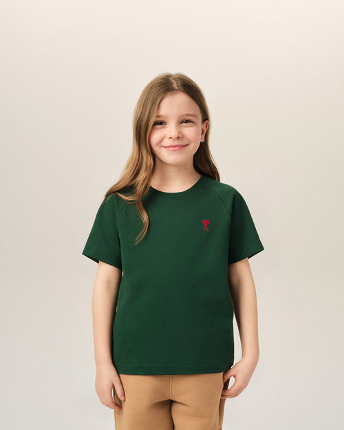 T-shirt vert en coton Ami de Coeur - Femme - 6 - AMI Paris - Ami Paris
