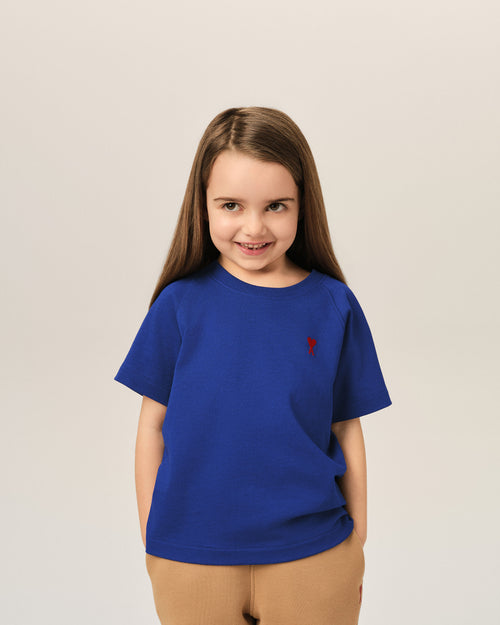 T-shirt bleu en coton Ami de Coeur - Femme - 6 - AMI Paris - Ami Paris