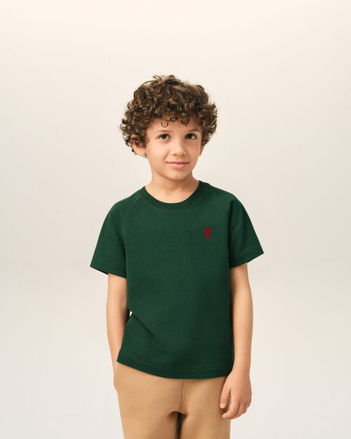 T-shirt vert en coton Ami de Coeur - Homme - 2 - AMI Paris - Ami Paris